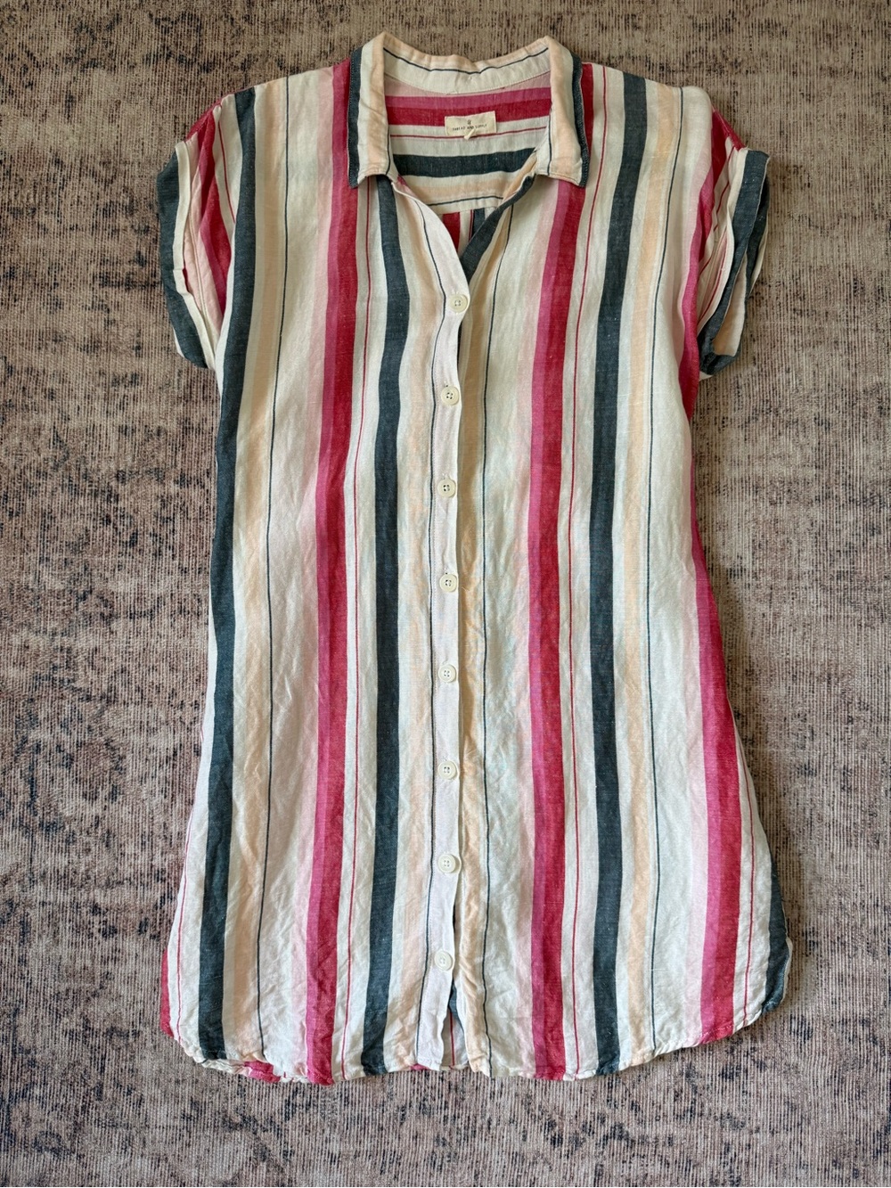 Linen Blend Button up dress